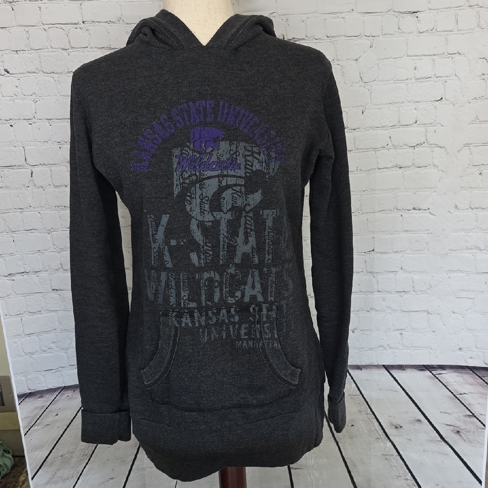 K-State Wildcats Women's Dark Gray‎ Hoodie